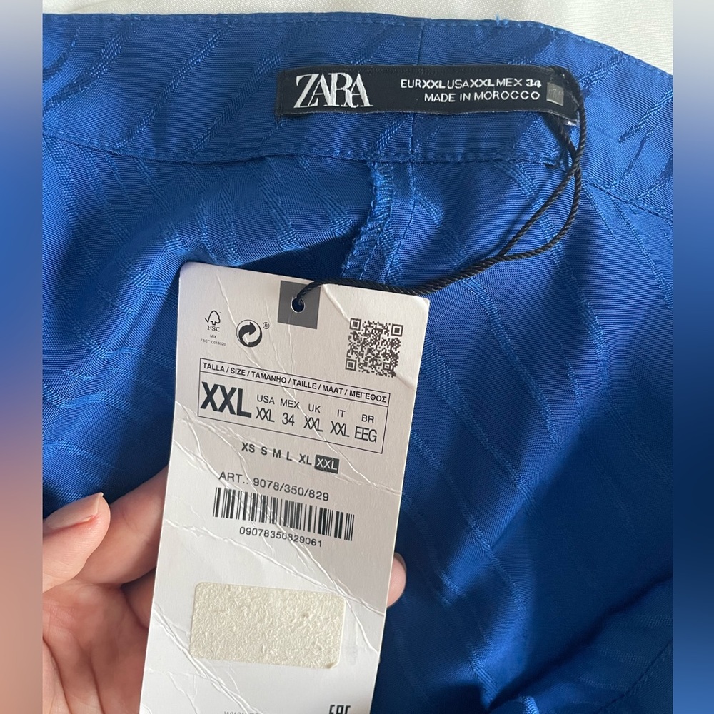Zara blue skirt - Picture 3 of 4
